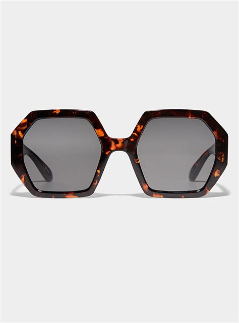 oversized octagon sunglasses